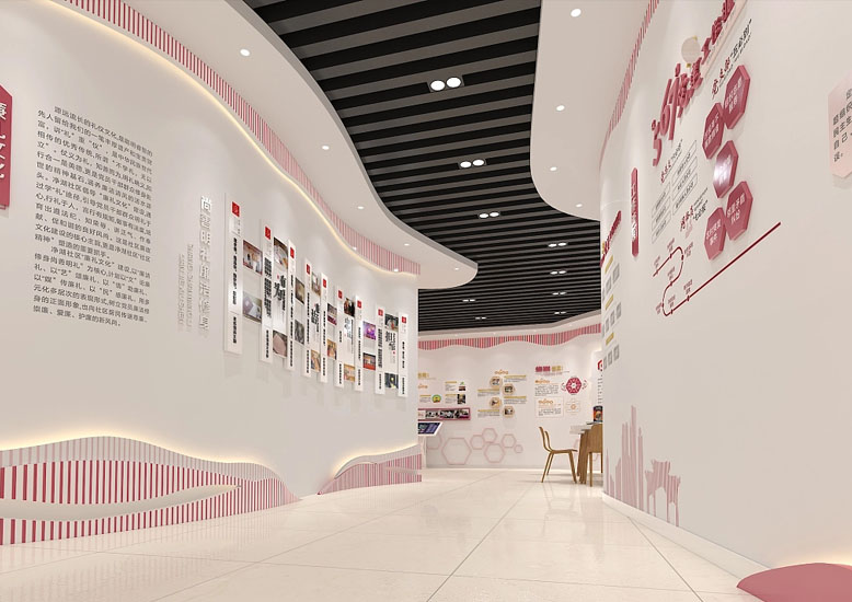 紅色教育基地黨建展廳裝修設計案例